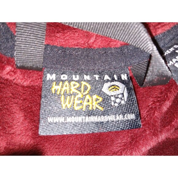 Mountain Hardwear Women's Red Soft Fleece Zip Up Jacket Size Medium - Picture 12 of 15